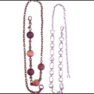 BUNDLE of 2 Vintage chain belts Sz S-M EUC